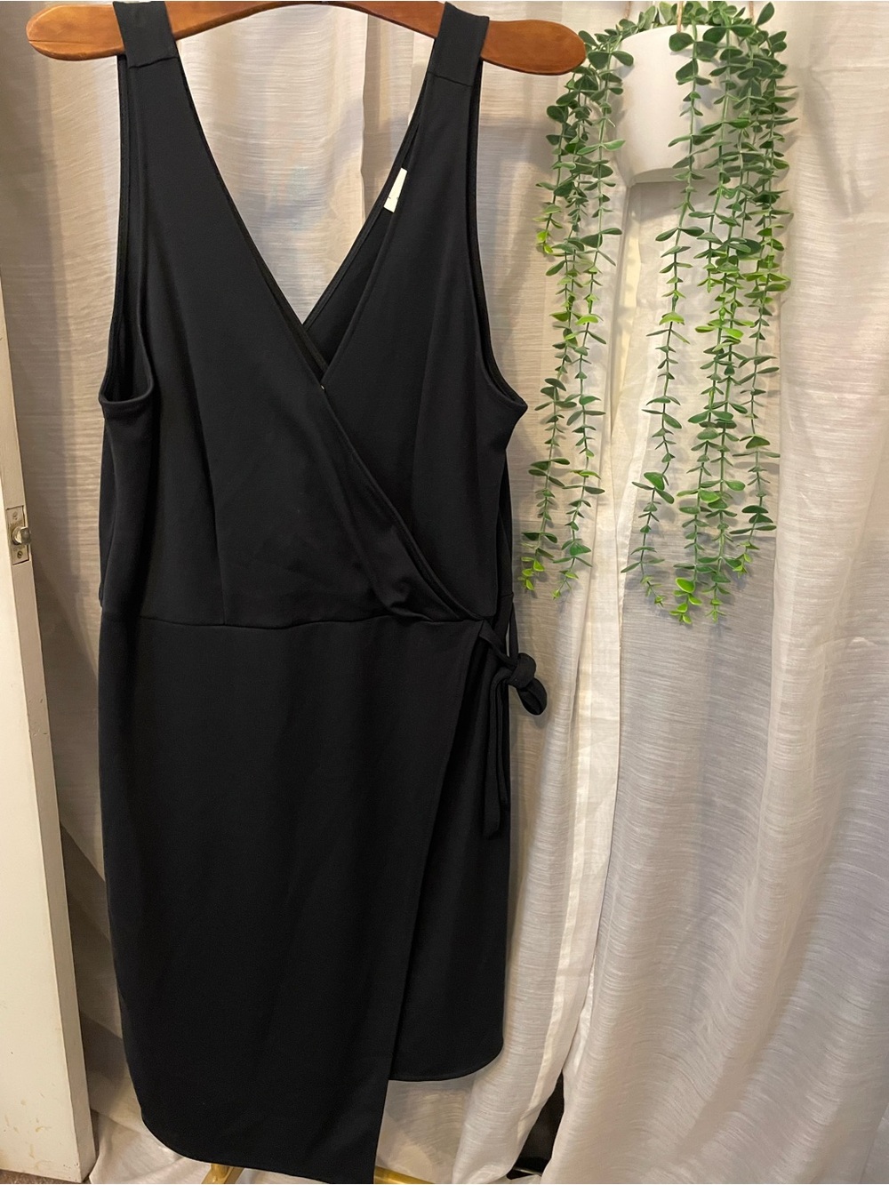 A New Day Black faux Wrap Dress